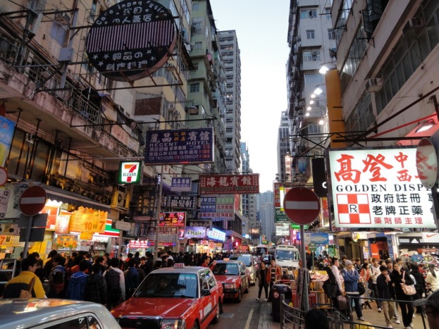 The busy streets of Mong Kok