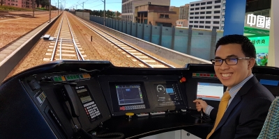 High speed train simulator